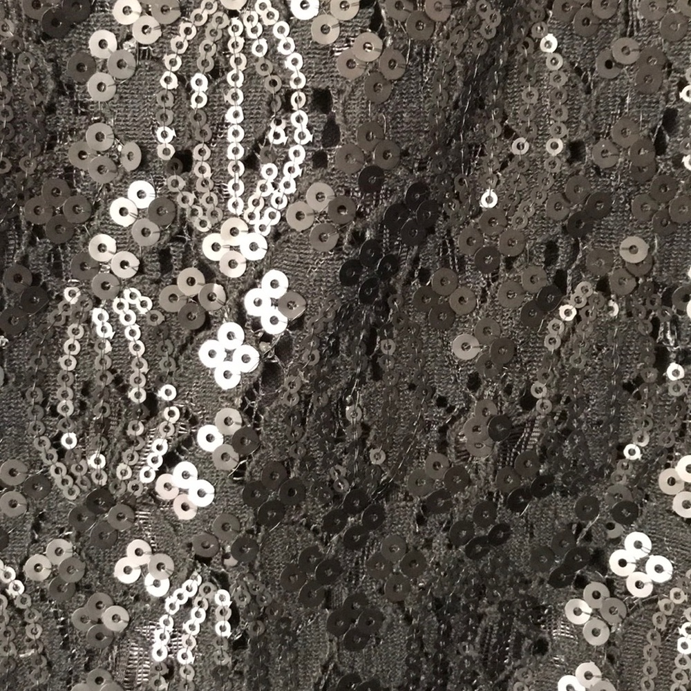 Calvin Klein black sequin dress- 4p petite